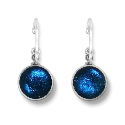 Ocean Metal Buttons Creole Earrings | The Jewellery Stop