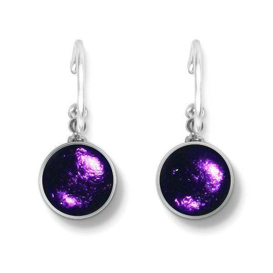 Peacock Metal Buttons Creole Earrings | The Jewellery Stop