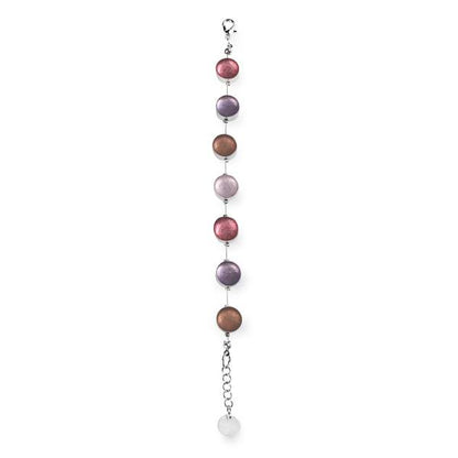 Blush Metal Buttons Bracelet | The Jewellery Stop