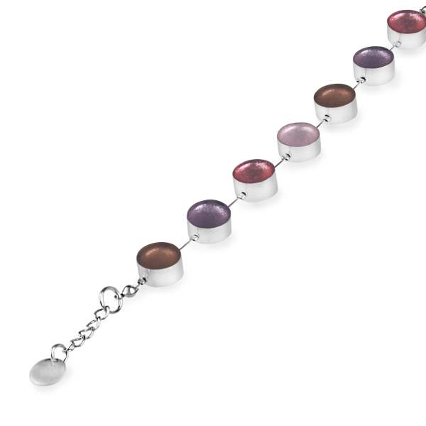Blush Metal Buttons Bracelet | The Jewellery Stop
