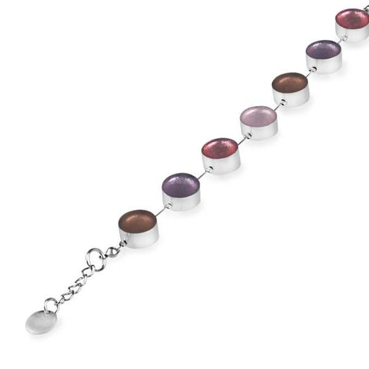 Blush Metal Buttons Bracelet | The Jewellery Stop