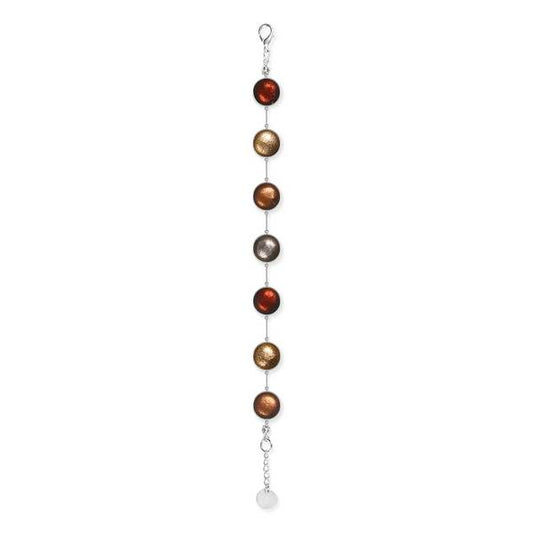 Caramel Metal Buttons Bracelet | The Jewellery Stop