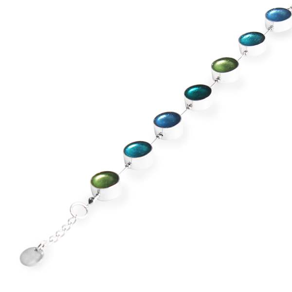 Jade Metal Buttons Bracelet