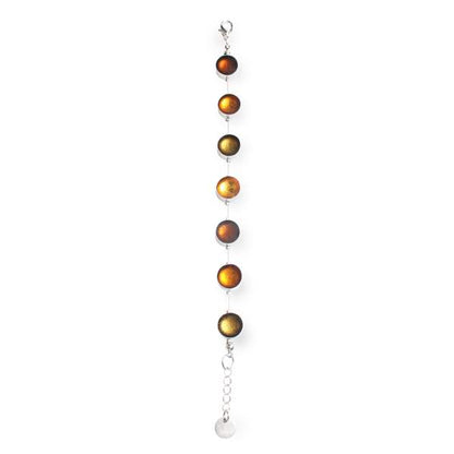 Mustard Metal Buttons Bracelet | The Jewellery Stop