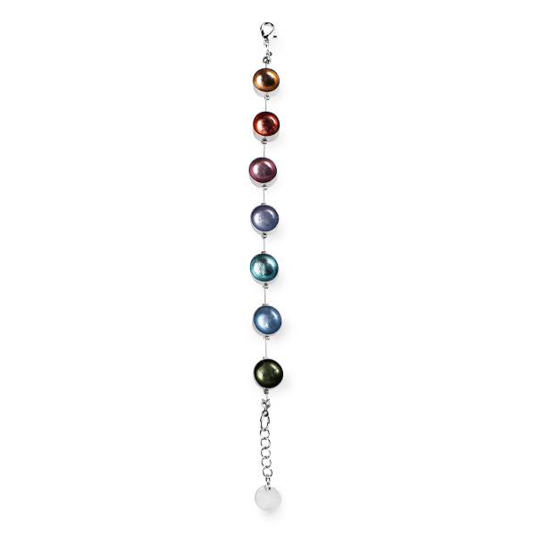 Pastels Metal Buttons Bracelet | The Jewellery Stop