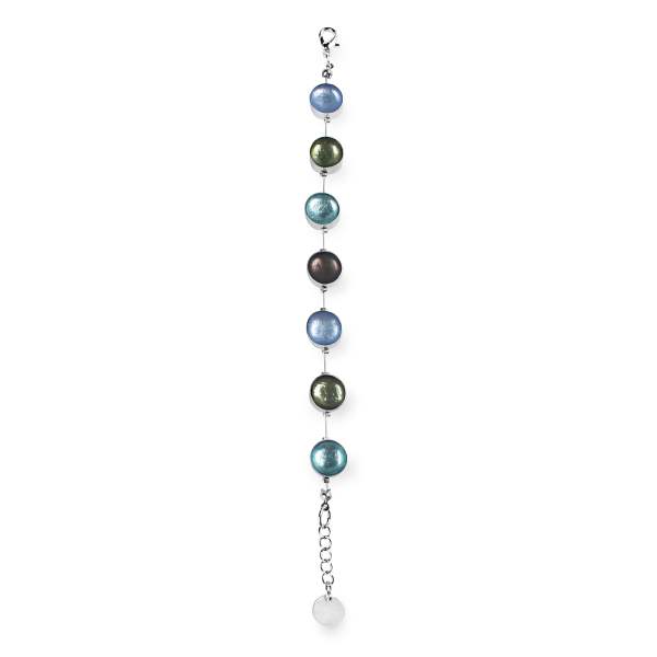 Pear Metal Buttons Bracelet | The Jewellery Stop