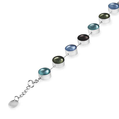 Pear Metal Buttons Bracelet | The Jewellery Stop