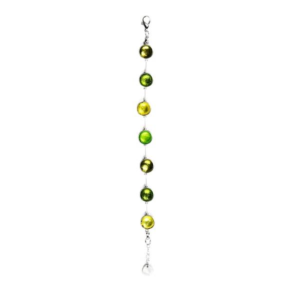 Peridot Metal Buttons Bracelet | The Jewellery Stop