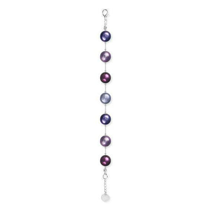 Purple Metal Buttons Bracelet | The Jewellery Stop