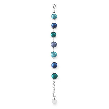 Riviera Metal Buttons Bracelet | The Jewellery Stop