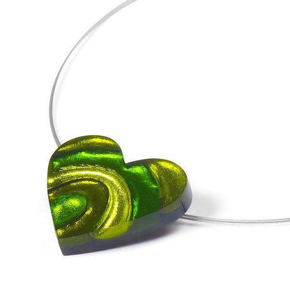 Apple Heart Swirl pendant