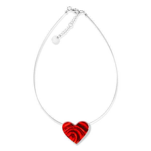 Red Heart Swirl pendant