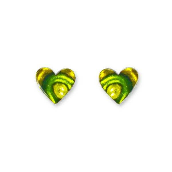 Apple Heart Swirl Stud Earrings