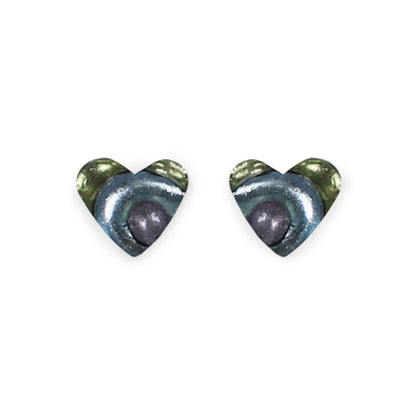 Pear Heart Swirl Stud Earrings | The Jewellery Stop