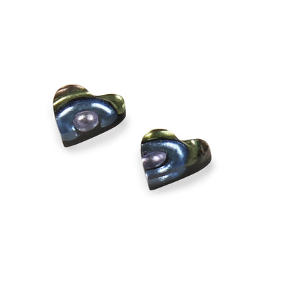 Pear Heart Swirl Stud Earrings | The Jewellery Stop