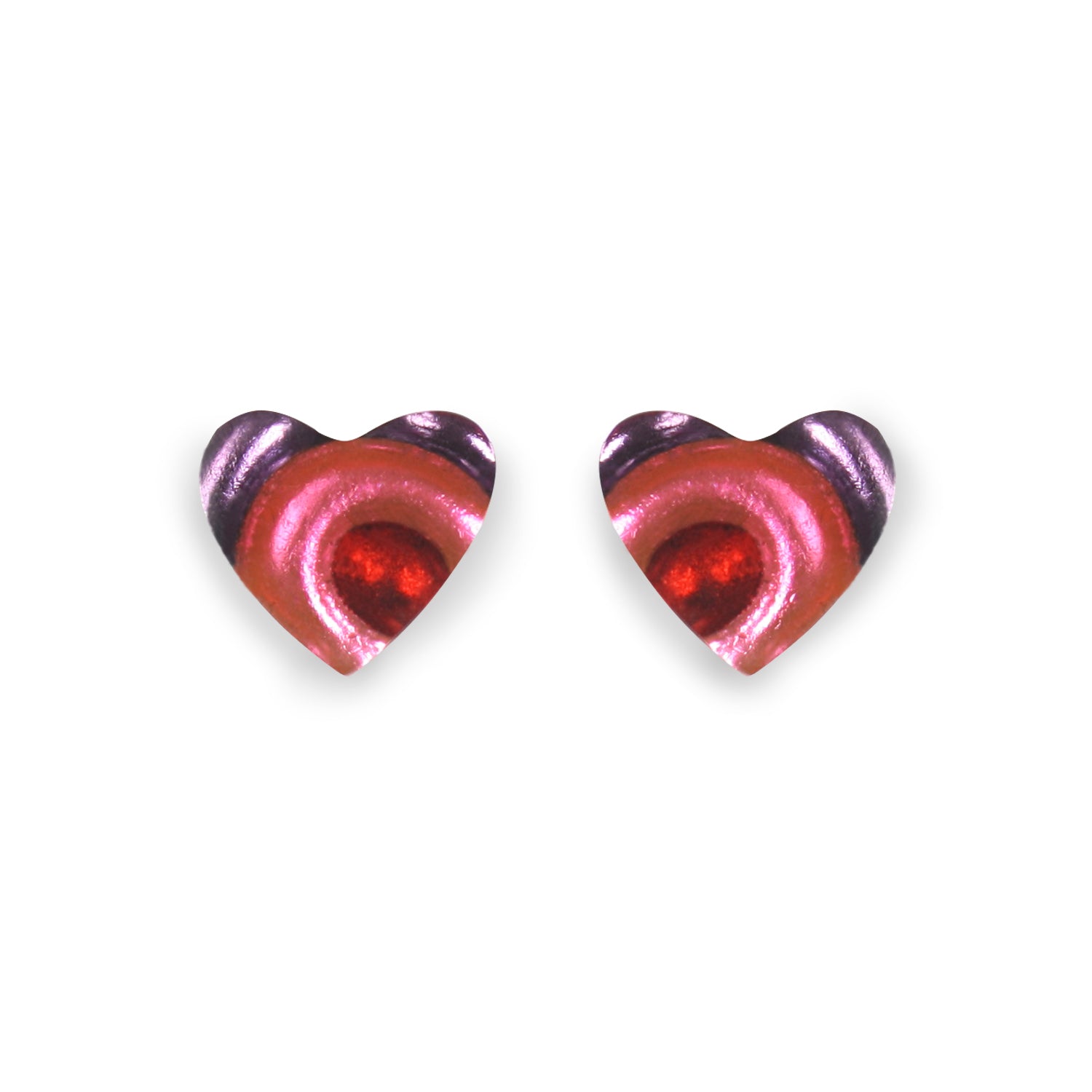 Trifle Heart Swirl Stud Earrings | The Jewellery Stop