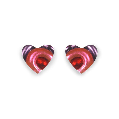 Trifle Heart Swirl Stud Earrings | The Jewellery Stop