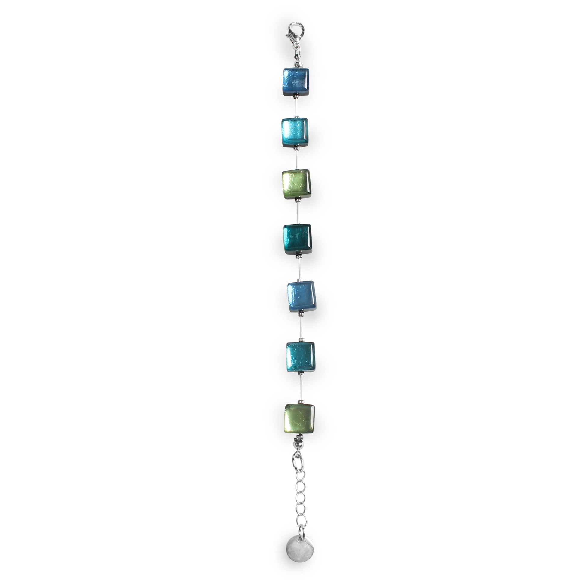 Jade Square Buttons Bracelet