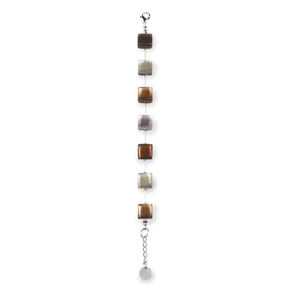 Mink Square Buttons Bracelet | The Jewellery Stop
