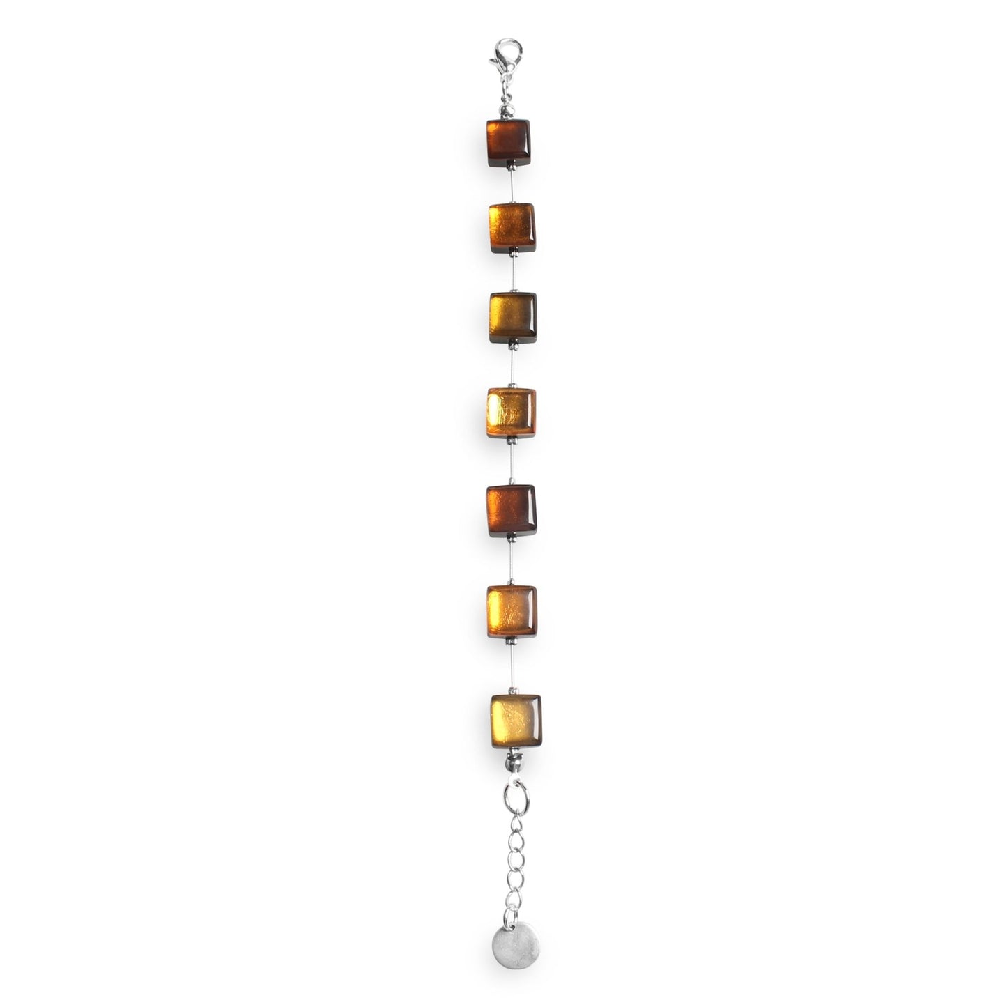 Mustard Square Buttons Bracelet | The Jewellery Stop