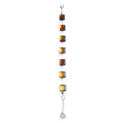 Mustard Square Buttons Bracelet | The Jewellery Stop
