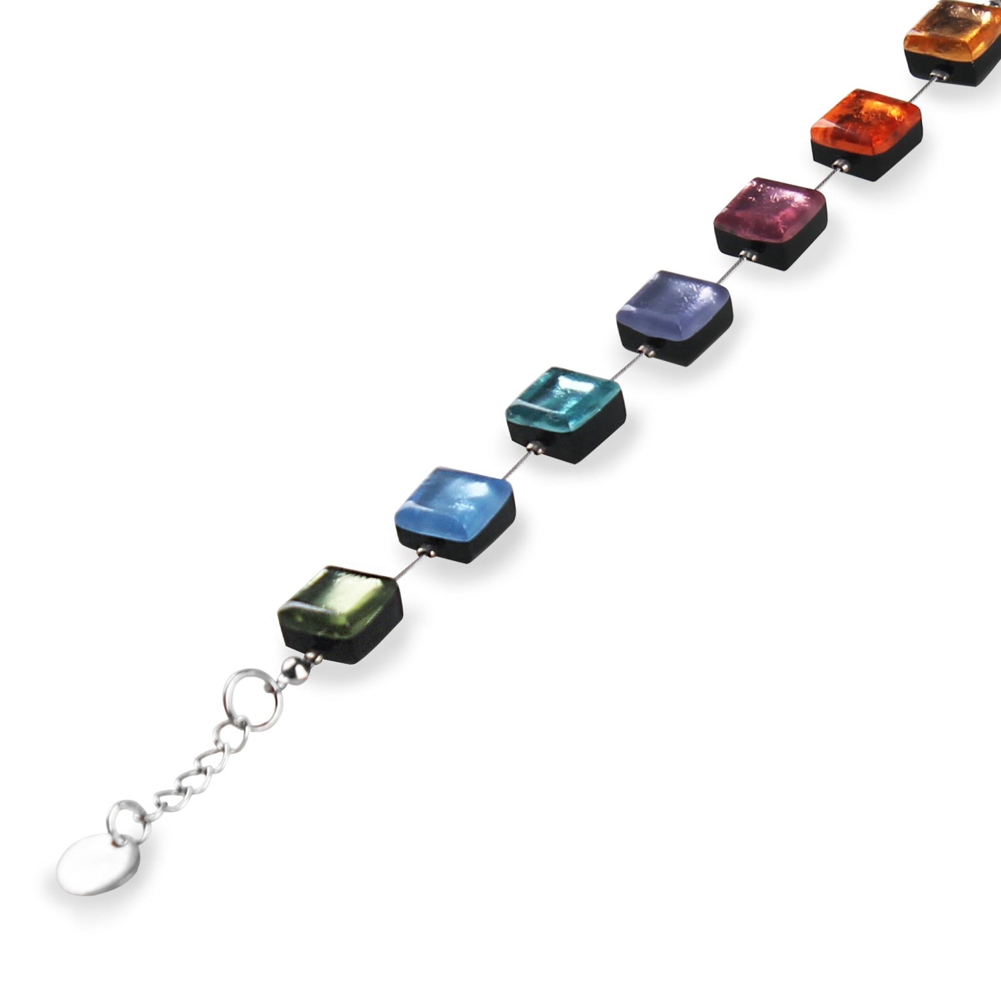Pastels Square Buttons Bracelet | The Jewellery Stop