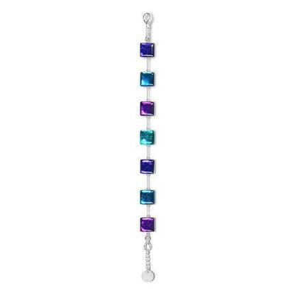 Peacock Square Buttons Bracelet | The Jewellery Stop