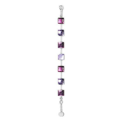 Purple Square Buttons Bracelet