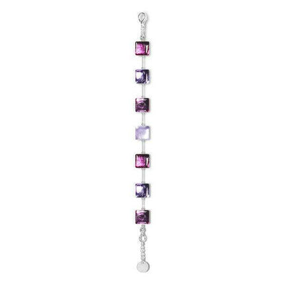 Purple Square Buttons Bracelet | The Jewellery Stop