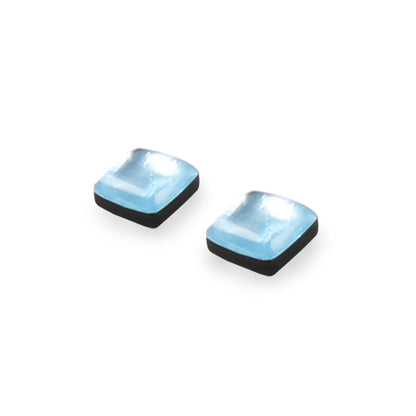 Ice Square Buttons Stud Earrings