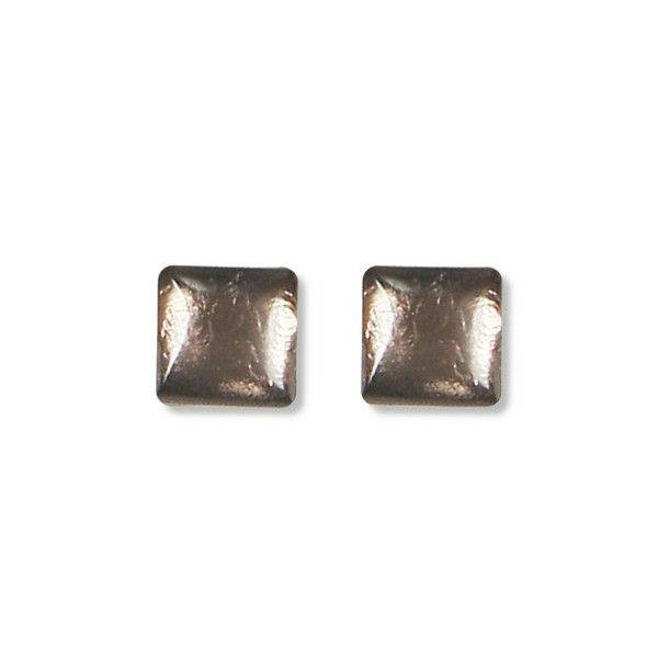 Metallics Square Buttons Stud Earrings | The Jewellery Stop