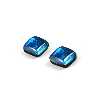 Ocean Square Buttons Stud Earrings | The Jewellery Stop