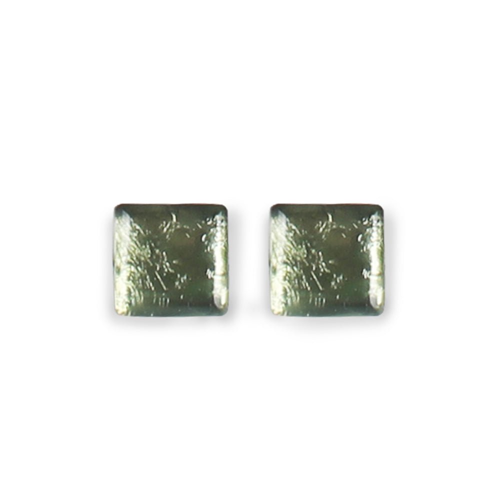 Pear Square Buttons Stud Earrings | The Jewellery Stop