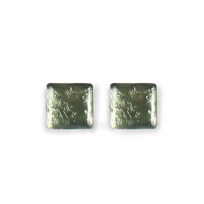 Pear Square Buttons Stud Earrings | The Jewellery Stop