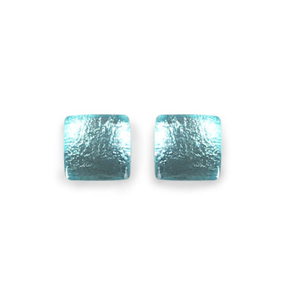 Riviera Square Buttons Stud Earrings | The Jewellery Stop