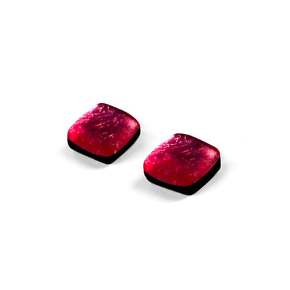 Rose Square Buttons Stud Earrings | The Jewellery Stop