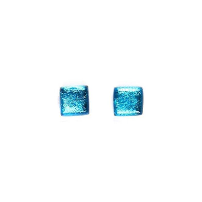 Turquoise Square Buttons Stud Earrings | The Jewellery Stop