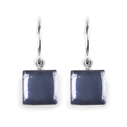 Pastels Square Buttons Creole Earrings | The Jewellery Stop