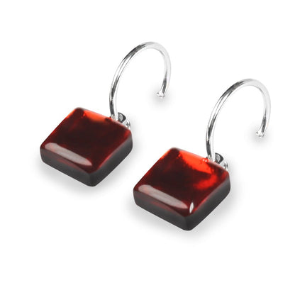 Trifle Square Buttons Creole Earrings | The Jewellery Stop