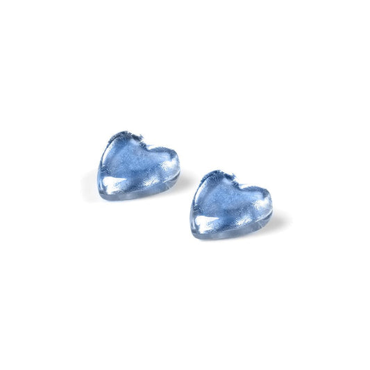 Ocean Mist Heart Stud Earrings | The Jewellery Stop