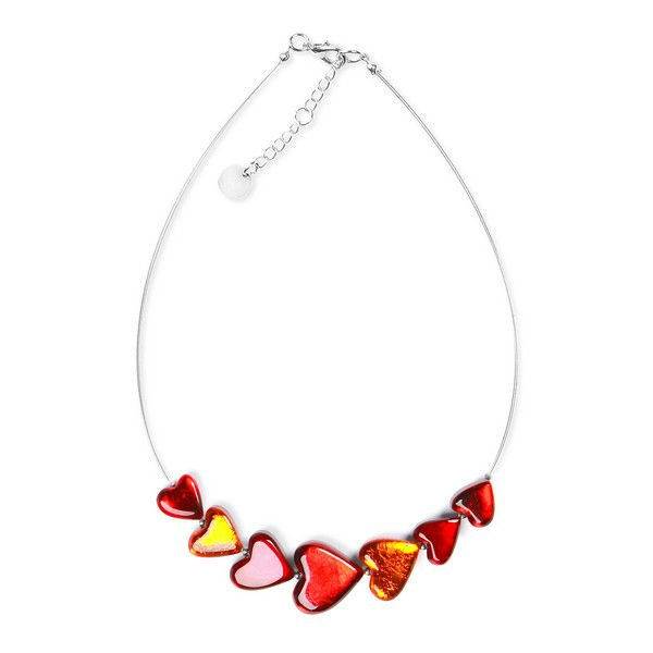 Brulee Heart Trail Necklace
