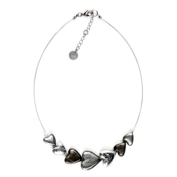 Steel Heart Trail Necklace