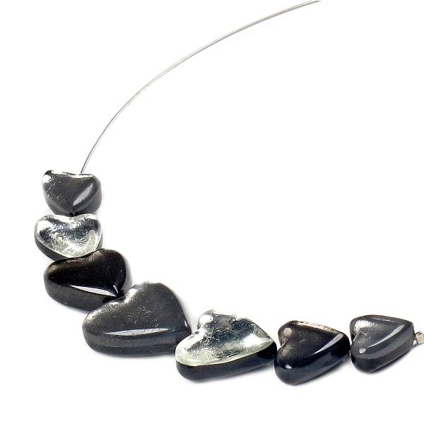 Steel Heart Trail Necklace