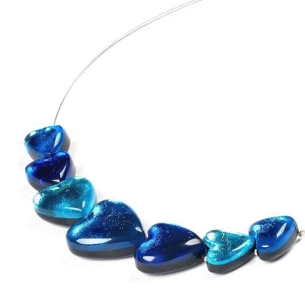 Turquoise Heart Trail Necklace