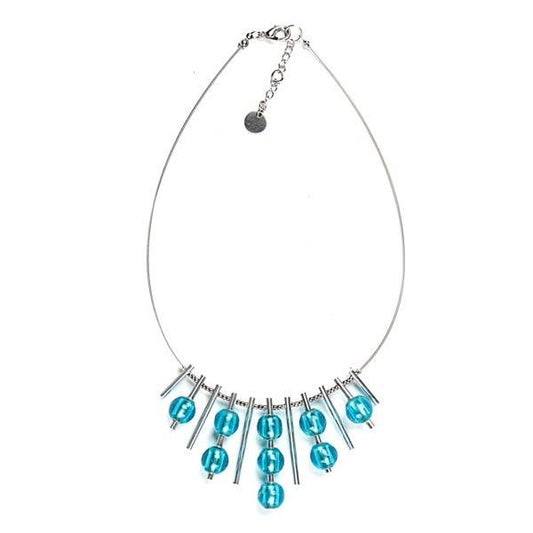 Aqua Dew Drops Necklace | The Jewellery Stop