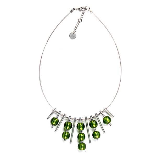 Green Dew Drops Necklace