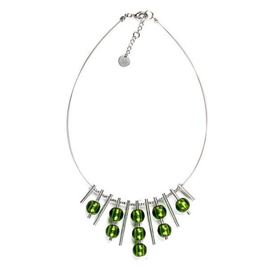 Green Dew Drops Necklace | The Jewellery Stop