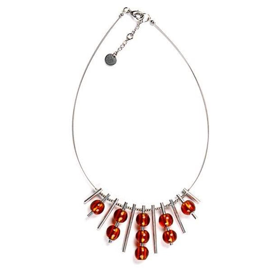 Orange Dew Drops Necklace | The Jewellery Stop