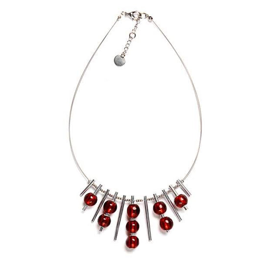 Red Dew Drops Necklace | The Jewellery Stop