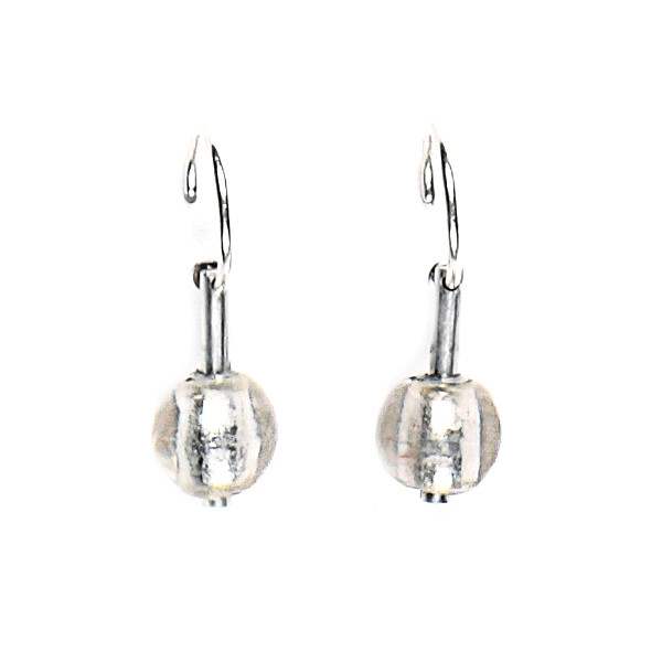 Silver Dew Drops Creole Earrings | The Jewellery Stop